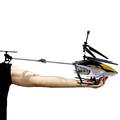Large Remote Control Helicopter with LED Lights and Alloy Frame for Outdoor Use