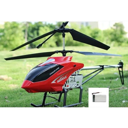 Large Remote Control Helicopter with LED Lights and Alloy Frame for Outdoor Use