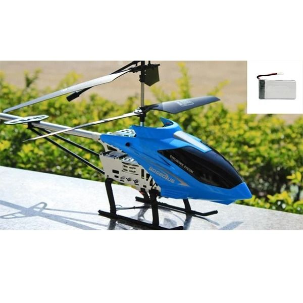 Large Remote Control Helicopter with LED Lights and Alloy Frame for Outdoor Use