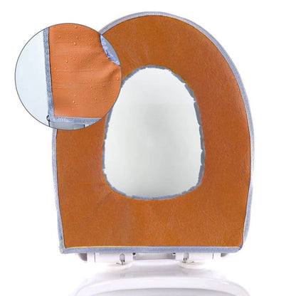 Plush Washable Toilet Seat Cover Cushion O Shape Warm Soft Lid Pad