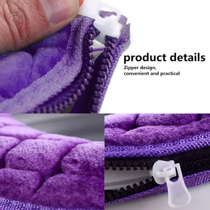 Plush Washable Toilet Seat Cover Cushion O Shape Warm Soft Lid Pad