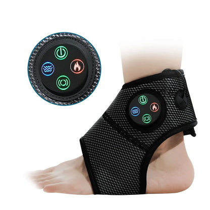 Electric Foot and Ankle Massager with Heating Vibration and Compression for Pain Relief and Joint Support