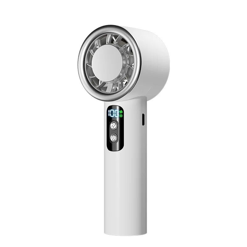 Portable Turbo Mini Fan with Ice Compress Function and Adjustable 3 Speed Settings for Personal Cooling