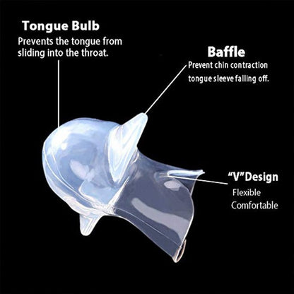 Medical Anti Snore Device Tongue Retainer Mouthpiece to Stop Snoring