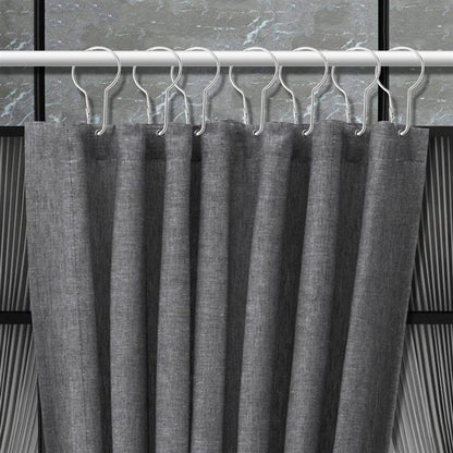 20 pcs Shower Curtain Hooks, Rustproof Gourd Shaped Glide Roller Rings for Bathroom Rods & Hanging Curtain Buckles