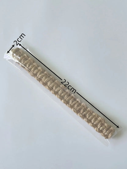 Handwoven Curtain Holders, Retro Jute Curtain Tieback Holdback with Embrasse Rideau Strap for Boho Home Decor