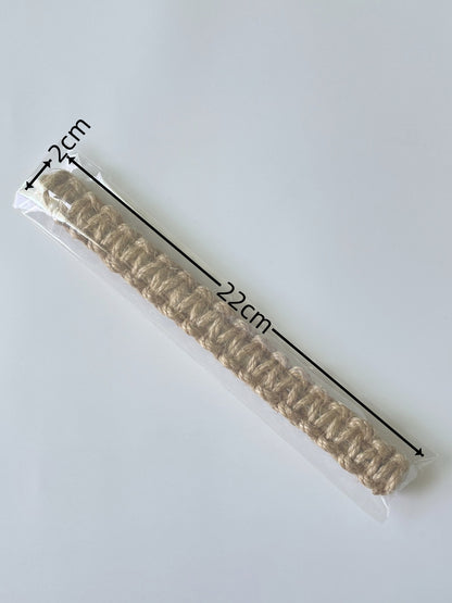Handwoven Curtain Holders, Retro Jute Curtain Tieback Holdback with Embrasse Rideau Strap for Boho Home Decor