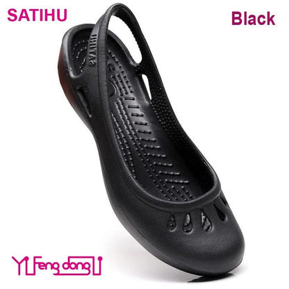 Lightweight Womens Summer Clogs Breathable Anti Slip Garden Beach Shoes
