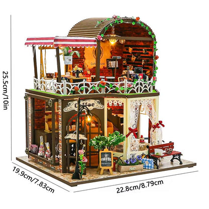 DIY Wooden Mini Dollhouse Kit – 3D Puzzle Toy with Furniture for Adults & Kids Room Decor