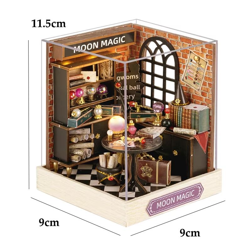 DIY Wooden Mini Dollhouse Kit – 3D Puzzle Toy with Furniture for Adults & Kids Room Decor