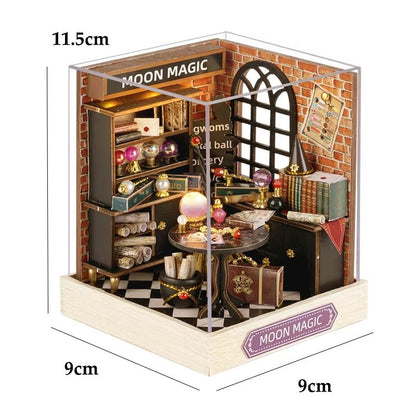 DIY Wooden Mini Dollhouse Kit – 3D Puzzle Toy with Furniture for Adults & Kids Room Decor