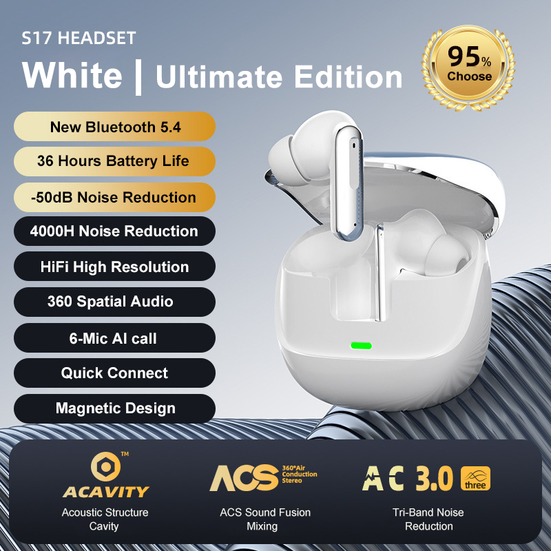 Bluetooth Wireless Earbuds for Samsung Galaxy, Dolby Audio In-ear Headphones with Mic, Noise Cancelling Sound