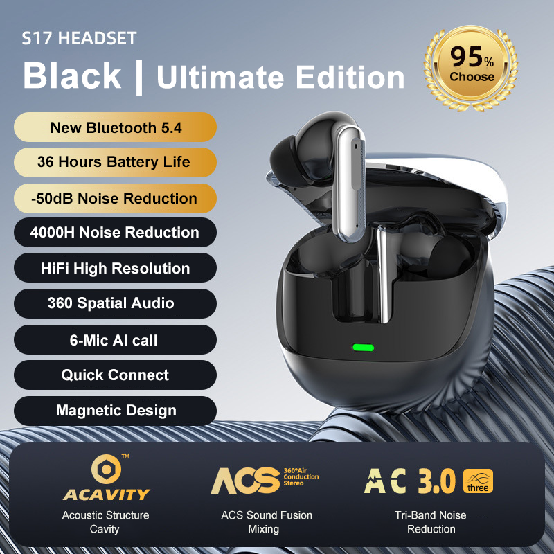 Bluetooth Wireless Earbuds for Samsung Galaxy, Dolby Audio In-ear Headphones with Mic, Noise Cancelling Sound