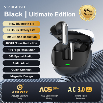 Bluetooth Wireless Earbuds for Samsung Galaxy, Dolby Audio In-ear Headphones with Mic, Noise Cancelling Sound