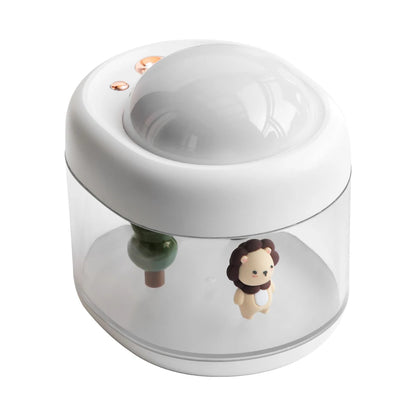 Portable Projection Lamp & Wireless Air Humidifier, USB Rechargeable, Colorful Night Light, Purifying for Home & Car