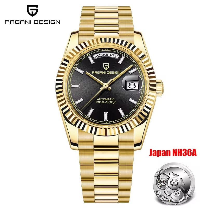 Top Luxury PAGANI DESIGN DD40 Men's Watches, Automatic Mechanical, Sapphire Mirror Men's Wrist Watch