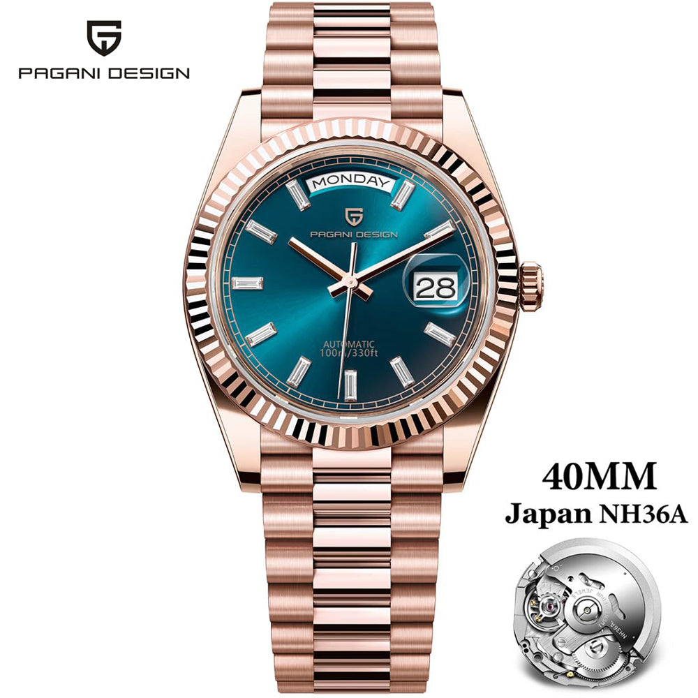 Top Luxury PAGANI DESIGN DD40 Men's Watches, Automatic Mechanical, Sapphire Mirror Men's Wrist Watch