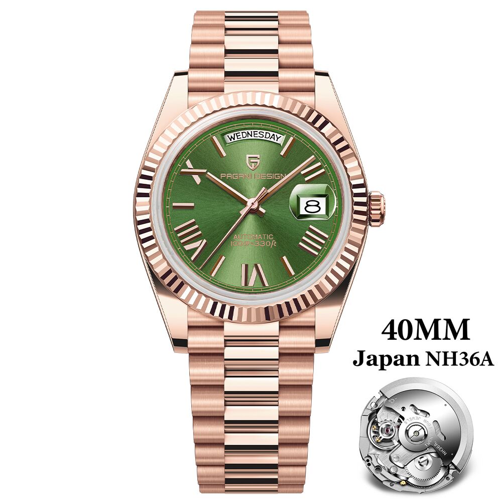 Top Luxury PAGANI DESIGN DD40 Men's Watches, Automatic Mechanical, Sapphire Mirror Men's Wrist Watch