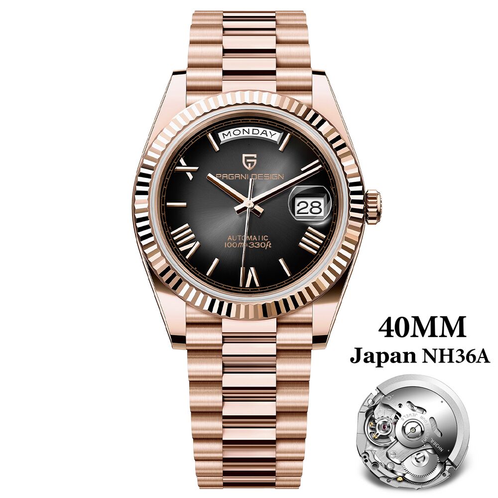 Top Luxury PAGANI DESIGN DD40 Men's Watches, Automatic Mechanical, Sapphire Mirror Men's Wrist Watch