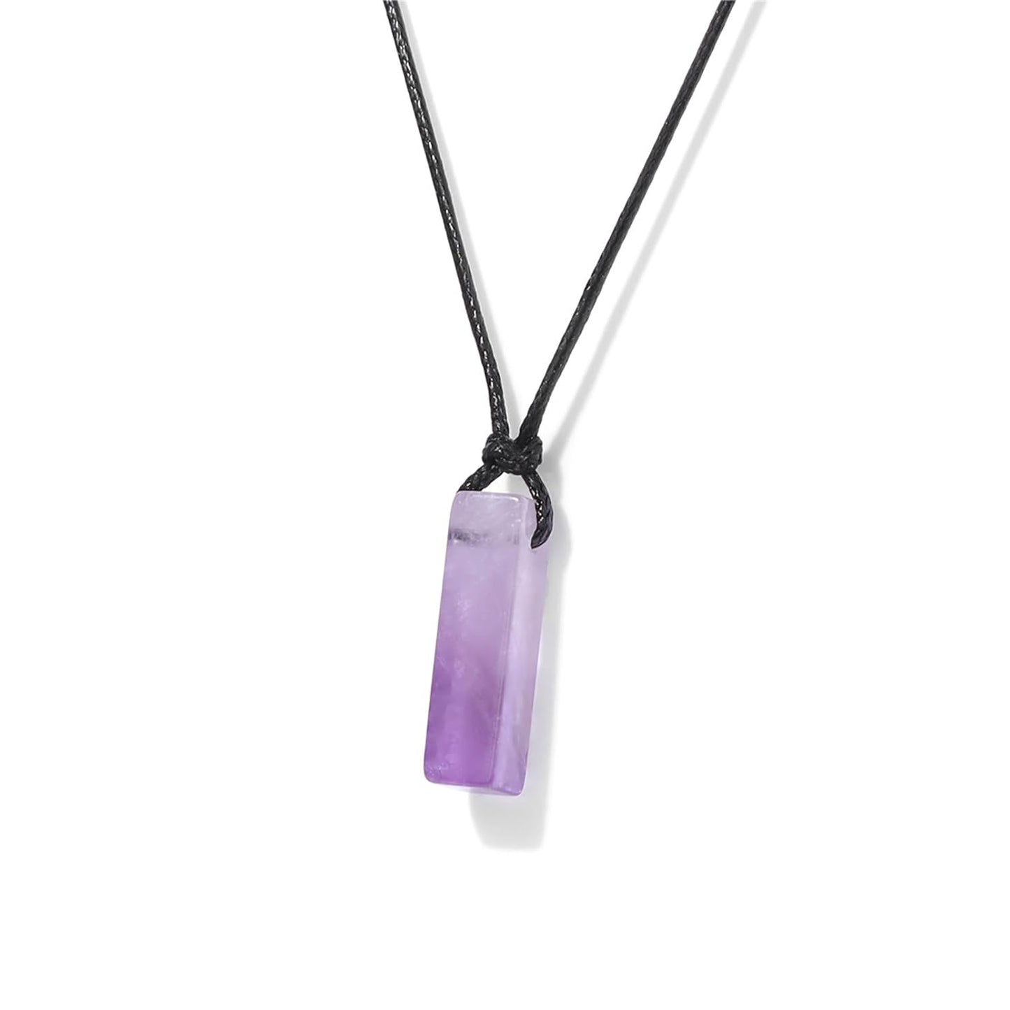 Black Tourmaline Necklace for Men, Adjustable Black Obsidian & Onyx Pendant for Spiritual Energy & Protection
