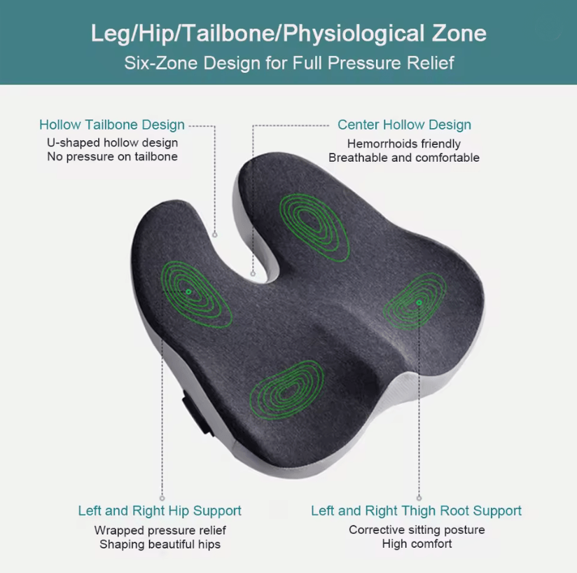 Vibration Massage Cushion with Hot Compress