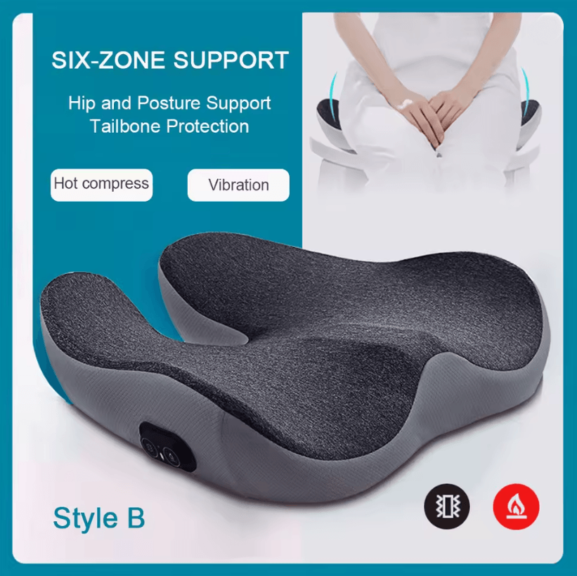 Vibration Massage Cushion with Hot Compress
