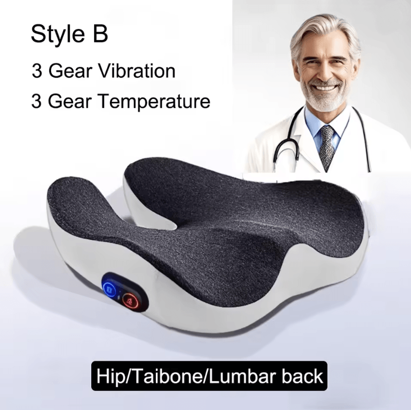 Vibration Massage Cushion with Hot Compress