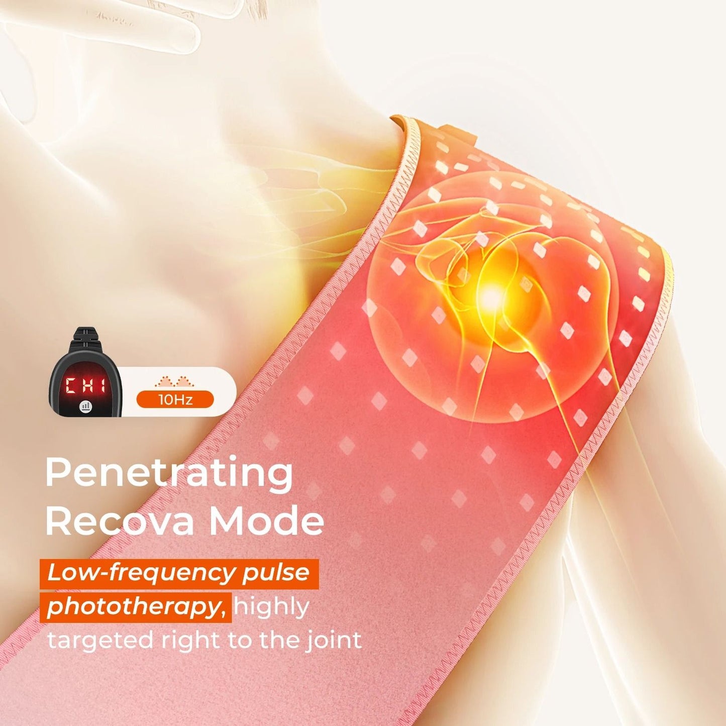 Red Light Therapy Belt with 100 LEDs for Fat Loss and Pain Relief asdas