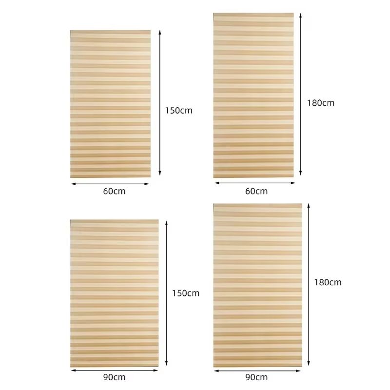 Self Adhesive Pleated Window Blinds Half Blackout Shades for Bathroom and Balcony