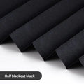 half blackout black