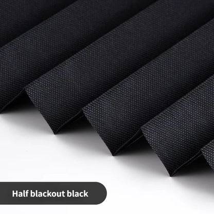 Self Adhesive Pleated Window Blinds Half Blackout Shades for Bathroom and Balcony