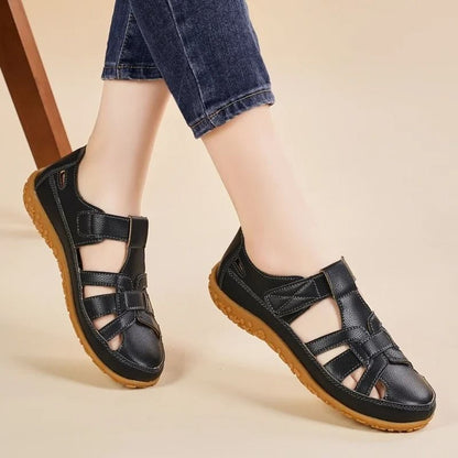 All-Day Comfort Women's Closed Toe Walking Sandals for Summer Travel, Beach, and Everyday Wear
