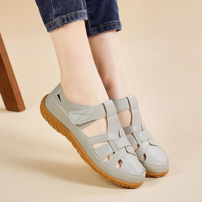 All-Day Comfort Women's Closed Toe Walking Sandals for Summer Travel, Beach, and Everyday Wear