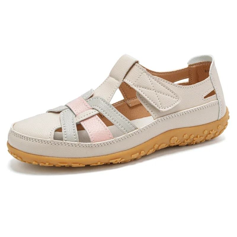 All-Day Comfort Women's Closed Toe Walking Sandals for Summer Travel, Beach, and Everyday Wear
