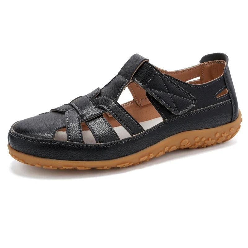 All-Day Comfort Women's Closed Toe Walking Sandals for Summer Travel, Beach, and Everyday Wear