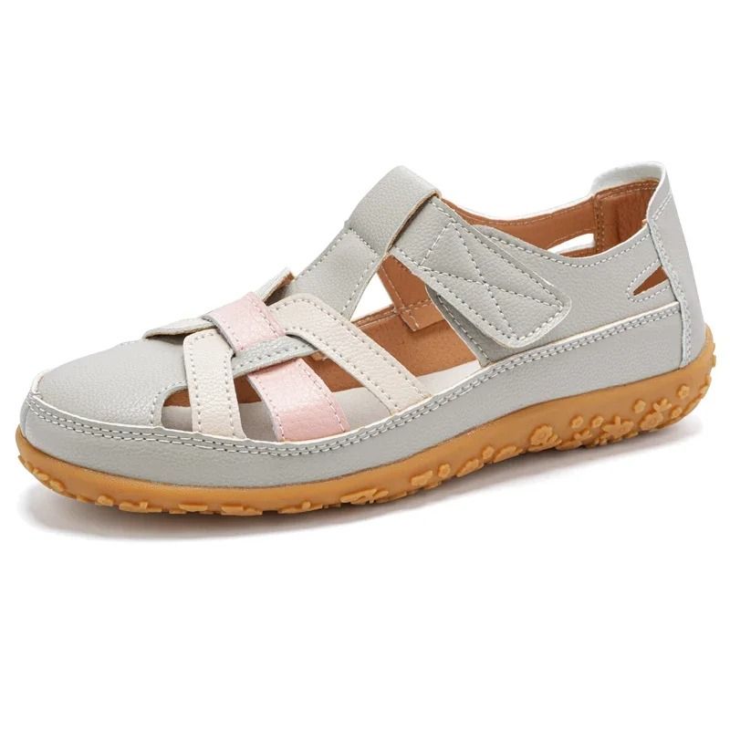 All-Day Comfort Women's Closed Toe Walking Sandals for Summer Travel, Beach, and Everyday Wear