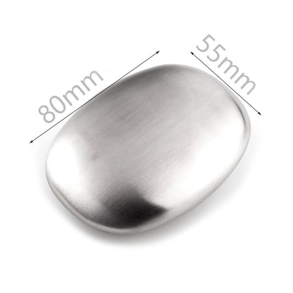 Portable Magic Soap Bar, 304 Stainless Steel Odor Remover, Kitchen Deodorizer, Smell Eliminating Hand Cleaner