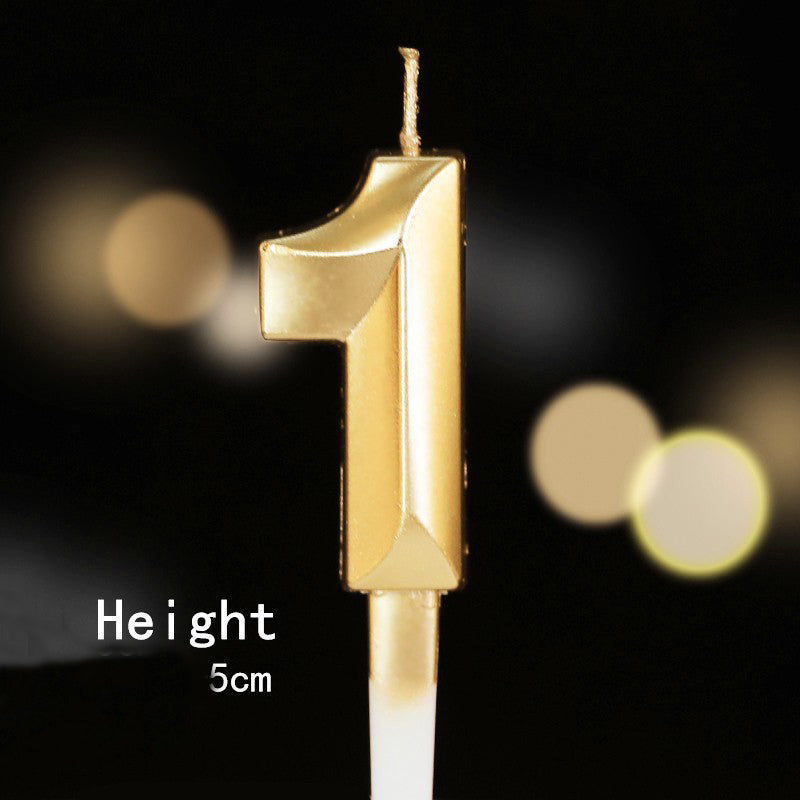 Digital Candle Cake Decoration Plug-in, Full Moon, Birthday & Wedding Dessert Table Accessories (0-9 Numbers)