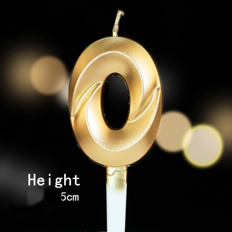 Digital Candle Cake Decoration Plug-in, Full Moon, Birthday & Wedding Dessert Table Accessories (0-9 Numbers)