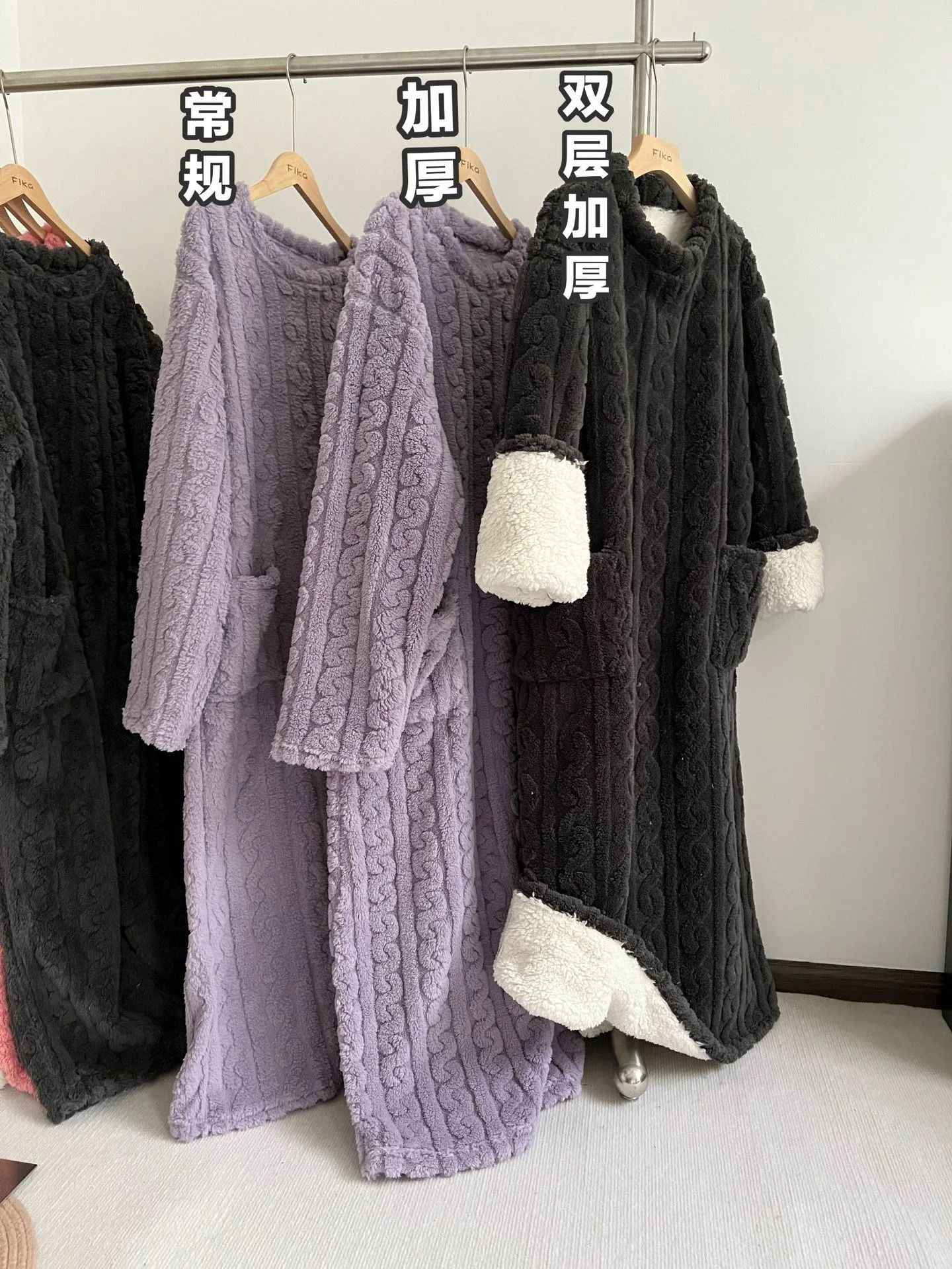 Coral Velvet Flannel Plus Size One Piece Pajamas for Women Warm Winter Sleepwear