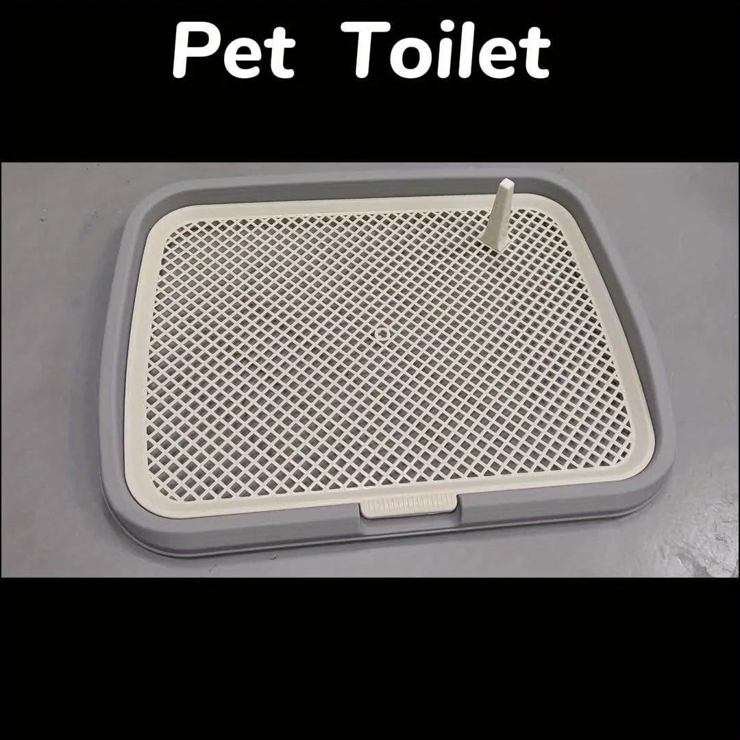 Plastic Dog Potty Training Tray with Removable Net Reusable Puppy Toilet Holder