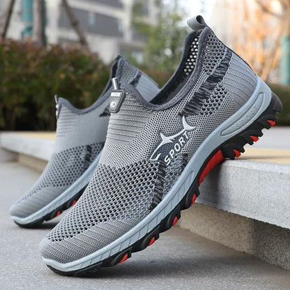 Mens Mesh Sneakers Lightweight Summer Casual Breathable Sports Shoes for Walking and Outdoor Comfort