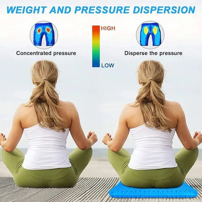 Double Thick Gel Seat Cushion for Pressure Relief and Cooling Comfort