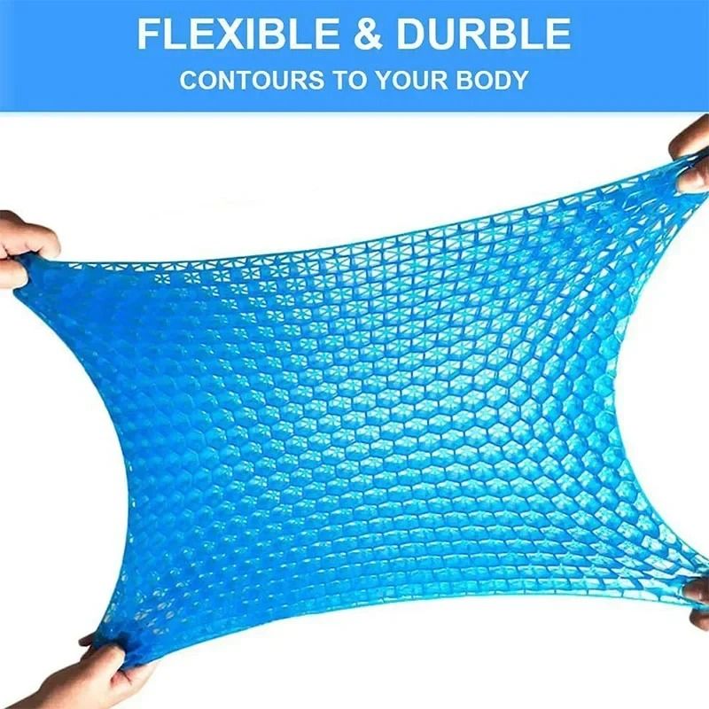 Double Thick Gel Seat Cushion for Pressure Relief and Cooling Comfort