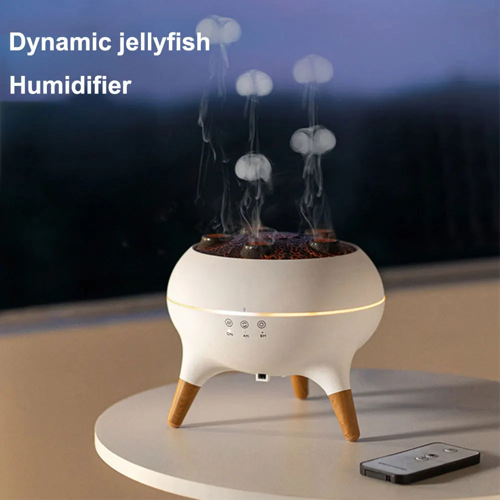 Dynamic Jellyfish Air Humidifier, Essential Oil Diffuser, Colorful Night Lights, Aromatherapy Diffuser for Home, offices