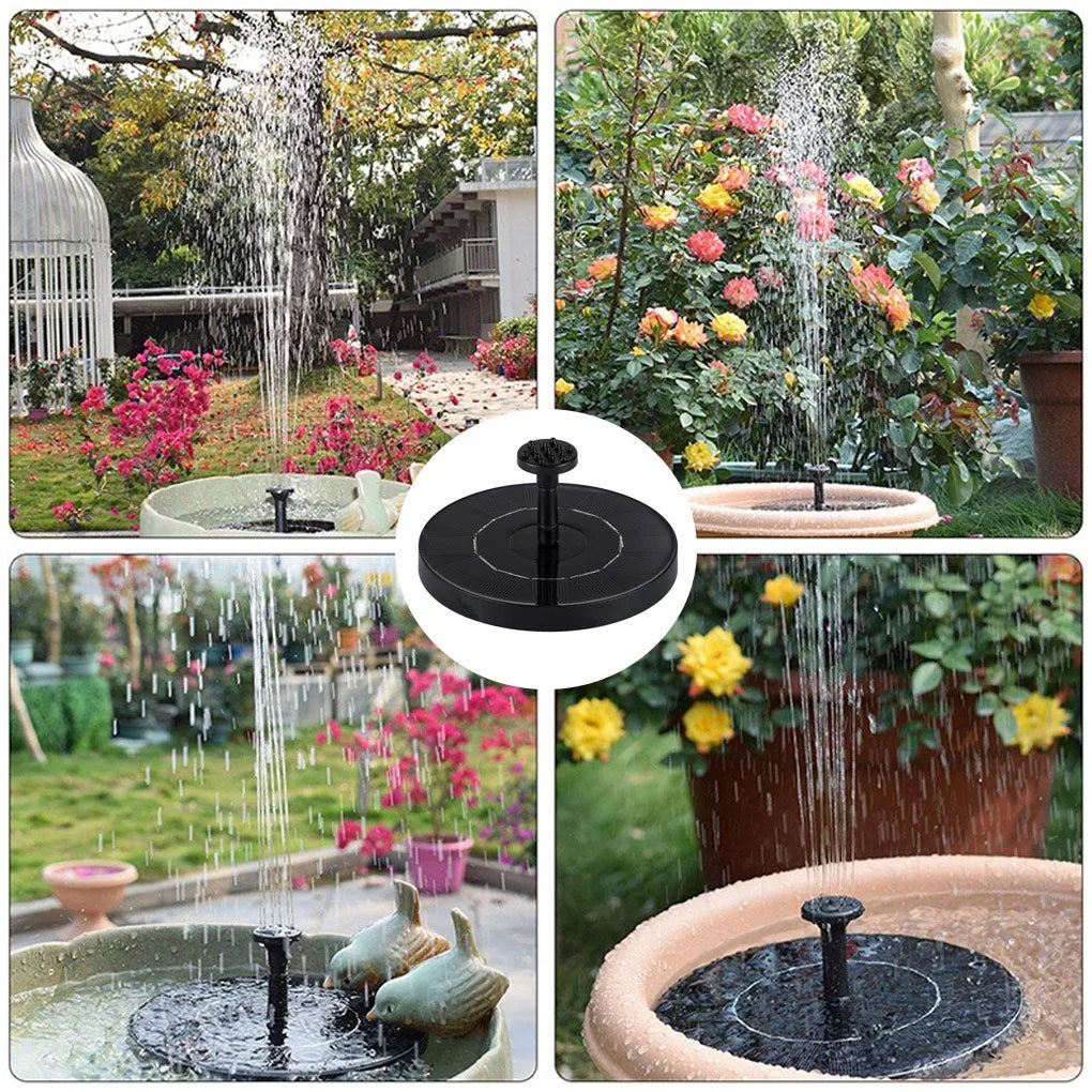Mini Solar Powered Fountain Pump, Solar Water Fountain for Pool, Pond, Waterfall, Bird Baths & Garden Decorations