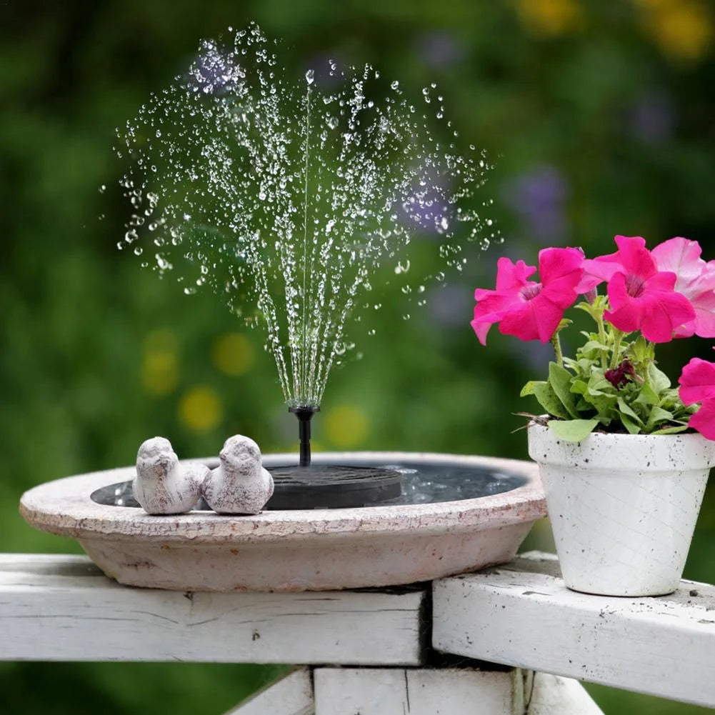 Mini Solar Powered Fountain Pump, Solar Water Fountain for Pool, Pond, Waterfall, Bird Baths & Garden Decorations