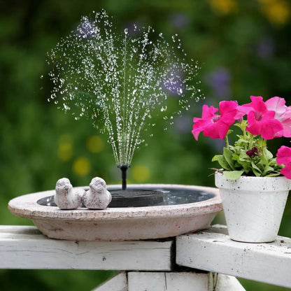 Mini Solar Powered Fountain Pump, Solar Water Fountain for Pool, Pond, Waterfall, Bird Baths & Garden Decorations