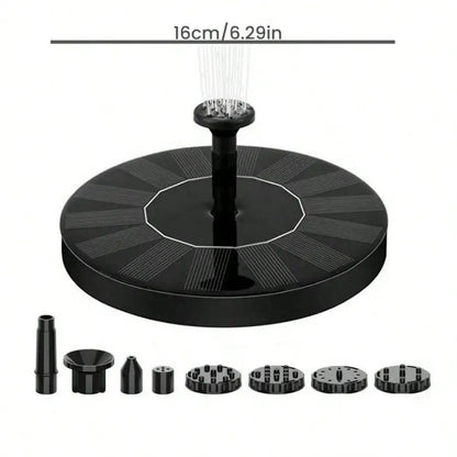 Mini Solar Powered Fountain Pump, Solar Water Fountain for Pool, Pond, Waterfall, Bird Baths & Garden Decorations