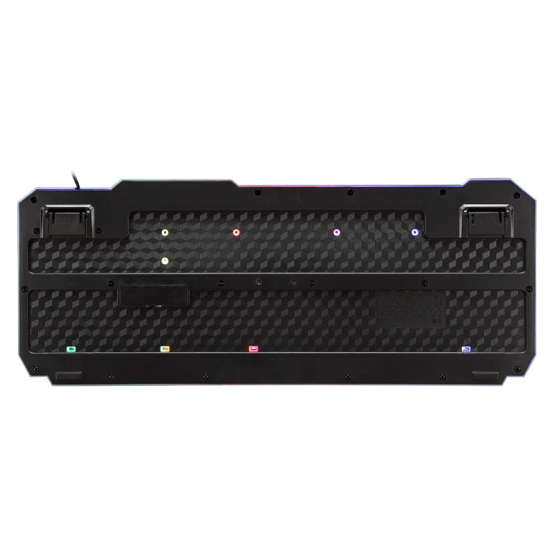 RGB Backlit Shipadoo 104-Key Mechanical Wired Gaming Keyboard and Mouse Set, Waterproof Black Crackle Finish